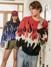 Load image into Gallery viewer, Knitted Flame Crewneck
