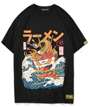 Load image into Gallery viewer, Japanese Ramen T-shirt - Black Crown Fashion