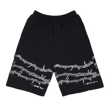 Load image into Gallery viewer, Barbed Wire Shorts - Black Crown Fashion