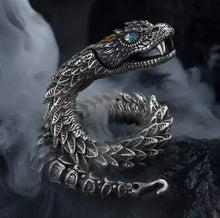 Load image into Gallery viewer, Snake Bite Silver Bracelet