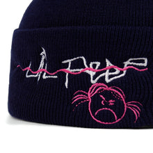 Load image into Gallery viewer, Lil Peep Come Over When You’re Sober Embroidered Beanie - Black Crown Fashion