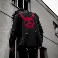 Load image into Gallery viewer, Demon Hunter Denim Jacket - Black Crown Fashion