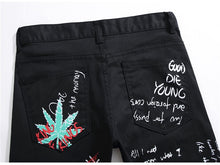 Load image into Gallery viewer, 90s Never Sleeps Jeans - Black Crown Fashion