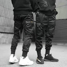 Load image into Gallery viewer, Vantablack Cargo Pants - Black Crown Fashion