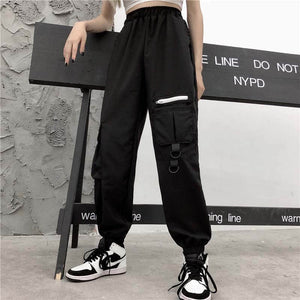 Baggy Tactical Joggers - Black Crown Fashion