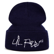 Load image into Gallery viewer, Lil Peep Beamer Boy Embroidered Beanie - Black Crown Fashion