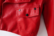 Load image into Gallery viewer, Premium Leather Biker Jacket - Black Crown Fashion