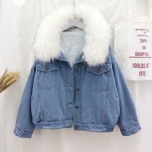 Load image into Gallery viewer, Comfort+ Fur Denim Jacket - Black Crown Fashion