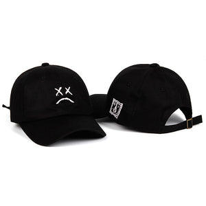 Lil Peep Embroidered Baseball Cap - Black Crown Fashion