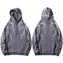 Load image into Gallery viewer, Lightning Hoodie - Black Crown Fashion