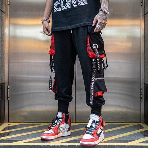 Tactical Blood Joggers - Black Crown Fashion