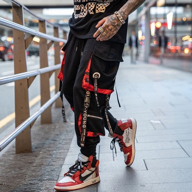 Tactical Blood Joggers - Black Crown Fashion