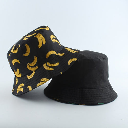 Banana Bucket Hat - Black Crown Fashion