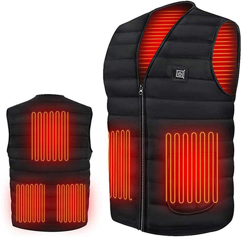 Heated Thermal Mountain Vest - Black Crown Fashion