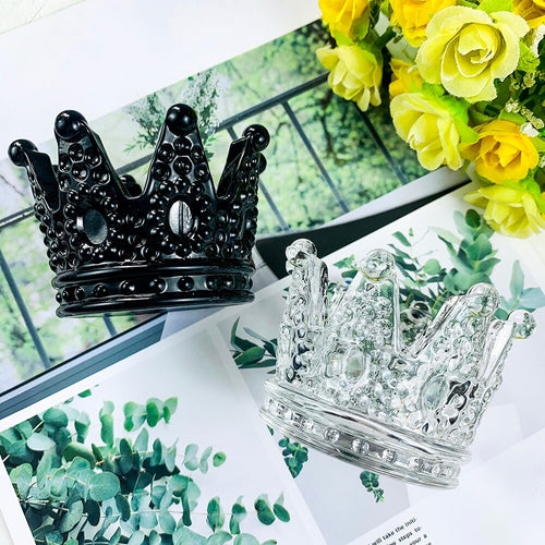 Black Crown Luxury Glass Ashtray - Black Crown Fashion