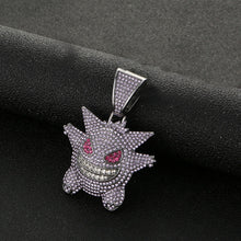 Load image into Gallery viewer, Iced Out Gengar Chain - Black Crown Fashion