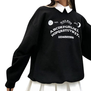 Ouija Sweatshirt - Black Crown Fashion