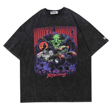 Load image into Gallery viewer, Grave Digger Racing Monster Truck T-shirt - Black Crown Fashion
