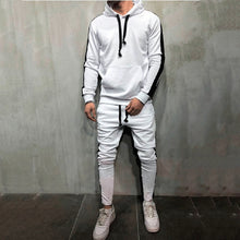 Load image into Gallery viewer, Winter Stripe Tracksuit Sets - Black Crown Fashion