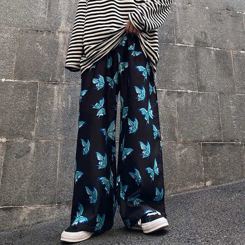 Butterfly Pants - Black Crown Fashion