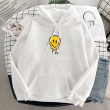 Load image into Gallery viewer, Melting Smile Hoodie - Black Crown Fashion