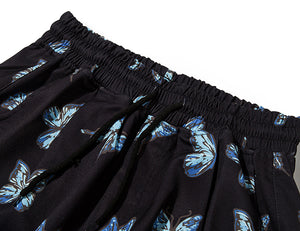Butterfly Pants - Black Crown Fashion