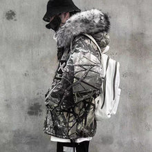 Load image into Gallery viewer, Forest Frost Camo Jacket - Black Crown Fashion