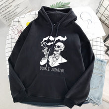 Load image into Gallery viewer, Double Jointed Hoodie - Black Crown Fashion