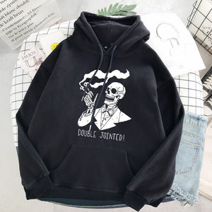 Double Jointed Hoodie - Black Crown Fashion