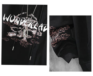 Sakura Wonderland Hoodie - Black Crown Fashion