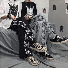 Load image into Gallery viewer, Butterly Chain Sweatpants - Black Crown Fashion