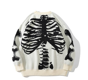 Oversized Skeleton Crewneck Sweater