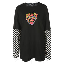 Load image into Gallery viewer, Burning Love L/S Top - Black Crown Fashion
