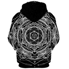 Load image into Gallery viewer, Astral Rave Hoodie - Black Crown Fashion