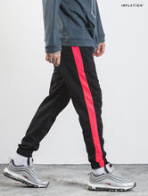 Load image into Gallery viewer, Black/Pink &quot;Forbidden Colours&quot; Side Stripe Joggers - Black Crown Fashion