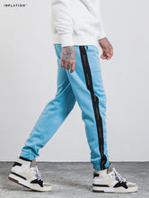 Load image into Gallery viewer, Blue/Black &quot;Forbidden Colours&quot; Side Stripe Joggers (4 Colors) - Black Crown Fashion