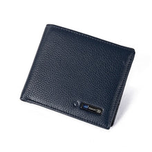 Load image into Gallery viewer, Genuine Leather Anti-Loss Smart Wallet - Black Crown Fashion