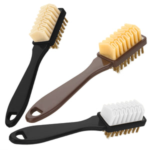 2-Sided Cleaning Brush/ Rubber Brush For Suede - Black Crown Fashion