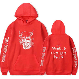 Lil Peep Angels Protect “ME” Hoodie - Black Crown Fashion