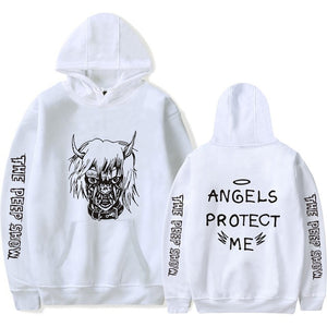 Lil Peep Angels Protect “ME” Hoodie - Black Crown Fashion