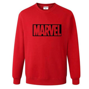 Marvel Crewneck Sweatshirt - Black Crown Fashion