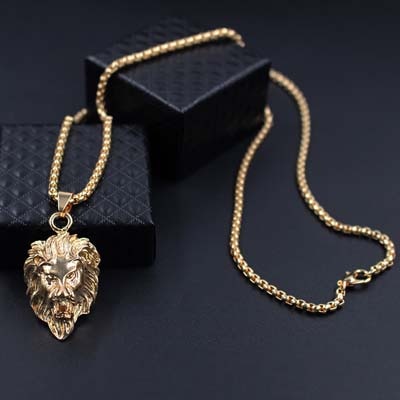 Black Crown Lion Chain - Black Crown Fashion