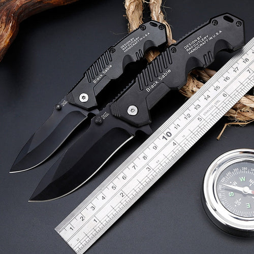 Vantablack Lightweight Folding Tactical Knife - Black Crown Fashion