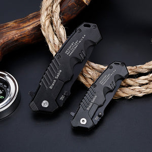 Vantablack Lightweight Folding Tactical Knife - Black Crown Fashion